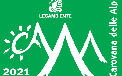 La bandiera verde 2021 della Carovana delle Alpi di Legambiente sventola su Luvinate
